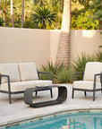 Zuo Modern Rein Olefin Fabric Outdoor Loveseat