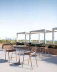 Zuo Modern Rio Olefin Fabric Outdoor Barstool 2PC