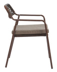 Zuo Modern Rio Olefin Fabric Outdoor Dining Chair 2PC