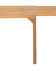 Zuo Modern Riviera Natural Wooden Extendable Outdoor Dining Table