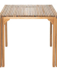Zuo Modern Riviera Natural Wooden Extendable Outdoor Dining Table