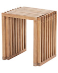 Zuo Modern Riviera Natural Wooden Extendable Outdoor Stool 2PC