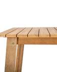 Riviera Wooden Outdoor Dining Table-Outdoor Dining Tables-LH Imports-LOOMLAN