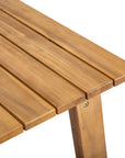 Riviera Wooden Outdoor Dining Table-Outdoor Dining Tables-LH Imports-LOOMLAN