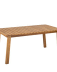 Riviera Wooden Outdoor Dining Table-Outdoor Dining Tables-LH Imports-LOOMLAN