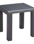 Zuo Modern Rolig Aluminum Black Outdoor Side Table