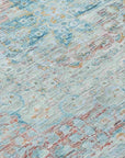 LOOMLAN Rugs Rosantha Blue Washable Indoor-Outdoor Rug