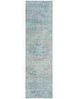 LOOMLAN Rugs Rosantha Blue Washable Indoor-Outdoor Rug