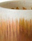 Emissary Round Amber Ceramic Planter