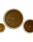 Emissary Round Amber Ceramic Planter