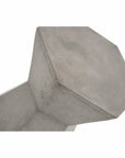 Essentials For Living Round Bento Accent Table Slate Gray Concrete