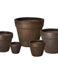 Emissary Round Ceramic Flower Pot