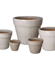 Emissary Round Ceramic Flower Pot