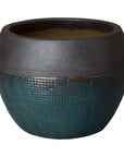 Round Net Ceramic Planter