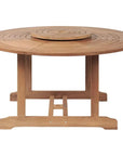 HiTeak Royal 59-inch Round Outdoor Dining Table