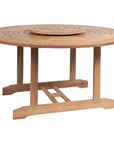 HiTeak Royal 59-inch Round Outdoor Dining Table