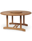 HiTeak Royal Teak Patio Round Dining Set 5PC
