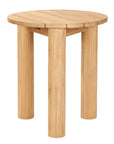 HiTeak Rudolph Teak Patio Round Side Table