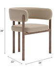 Zuo Modern Ruge Faux Leather Dining Chair 2PC