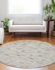 LOOMLAN Rugs Ruzenth Ivory Washable Indoor-Outdoor Rug