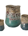 Emissary Sack Reef Teal Ceramic Planter