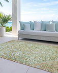 Addison Rugs Saelain Green Washable Indoor-Outdoor Rug