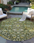Addison Rugs Saelain Olive Washable Indoor-Outdoor Rug