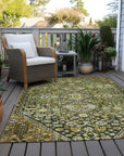 Addison Rugs Saelain Olive Washable Indoor-Outdoor Rug