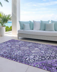 Addison Rugs Saelain Purple Washable Indoor-Outdoor Rug