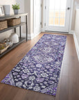 Addison Rugs Saelain Purple Washable Indoor-Outdoor Rug
