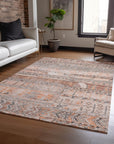Addison Rugs Saelanor Orange Washable Indoor-Outdoor Rug