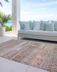 Addison Rugs Saelanor Orange Washable Indoor-Outdoor Rug