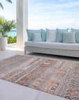 Addison Rugs Saelanor Orange Washable Indoor-Outdoor Rug