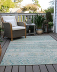 Addison Rugs Saelanor Teal Washable Indoor-Outdoor Rug