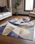 Addison Rugs Saelara Blue Washable Indoor-Outdoor Rug