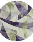 Addison Rugs Saelara Purple Washable Indoor-Outdoor Rug