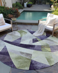 Addison Rugs Saelara Purple Washable Indoor-Outdoor Rug