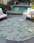 Addison Rugs Saelaris Green Washable Indoor-Outdoor Rug