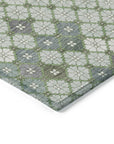 Addison Rugs Saelaris Green Washable Indoor-Outdoor Rug