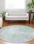 Addison Rugs Saelion Green Washable Indoor-Outdoor Rug
