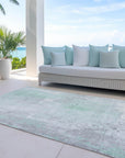 Addison Rugs Saelion Green Washable Indoor-Outdoor Rug