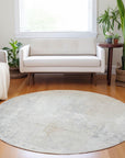 Addison Rugs Saelion Ivory Washable Indoor-Outdoor Rug