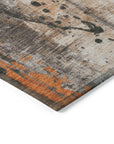 Addison Rugs Saelion Orange Washable Indoor-Outdoor Rug
