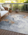 Addison Rugs Saelira Gray Washable Indoor-Outdoor Rug