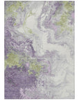 Addison Rugs Saelira Purple Washable Indoor-Outdoor Rug