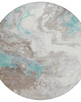 Addison Rugs Saelira Teal Washable Indoor-Outdoor Rug