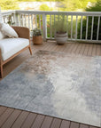 Addison Rugs Saelius Orange Washable Indoor-Outdoor Rug