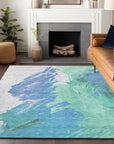 Addison Rugs Saelon Blue Washable Indoor-Outdoor Rug