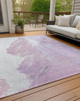 Addison Rugs Saelon Purple Washable Indoor-Outdoor Rug