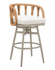 Safal Olefin Fabric Swivel Outdoor Barstool